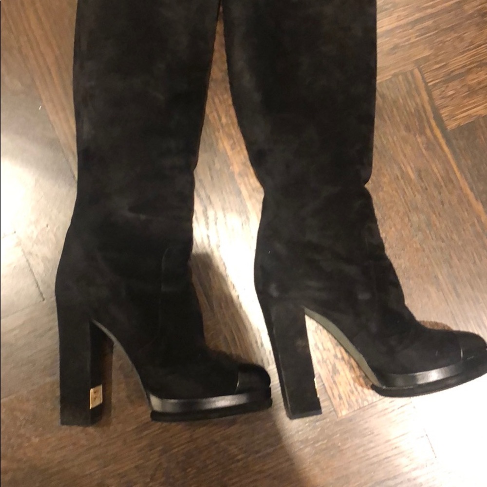 Chanel suede boot